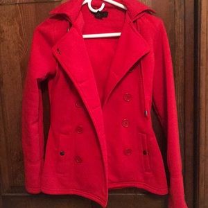 Women’s red Pea Coat